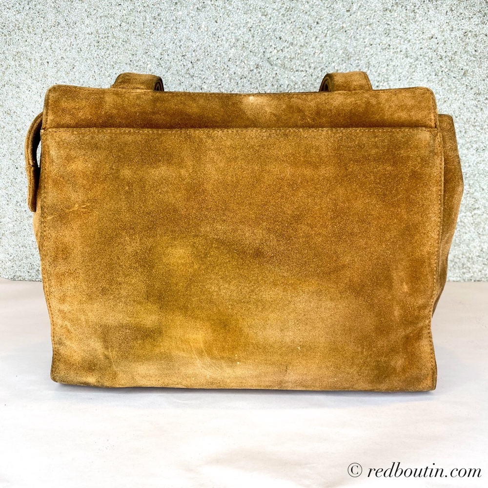 ❤️Sold  Chanel CC Brown Suede Shoulder Bag - Picture 4 of 10